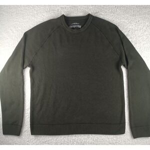 Vintage Aeropostale Men's XL Crew Neck Knit Sweater Arm Stripe Y2K Brown